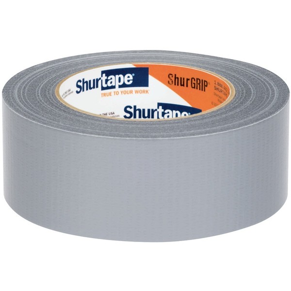 Shurtape Economy Grade Cloth Duct Tape, Silver, 48Mmx55M, Gauge 6 Mil 120954